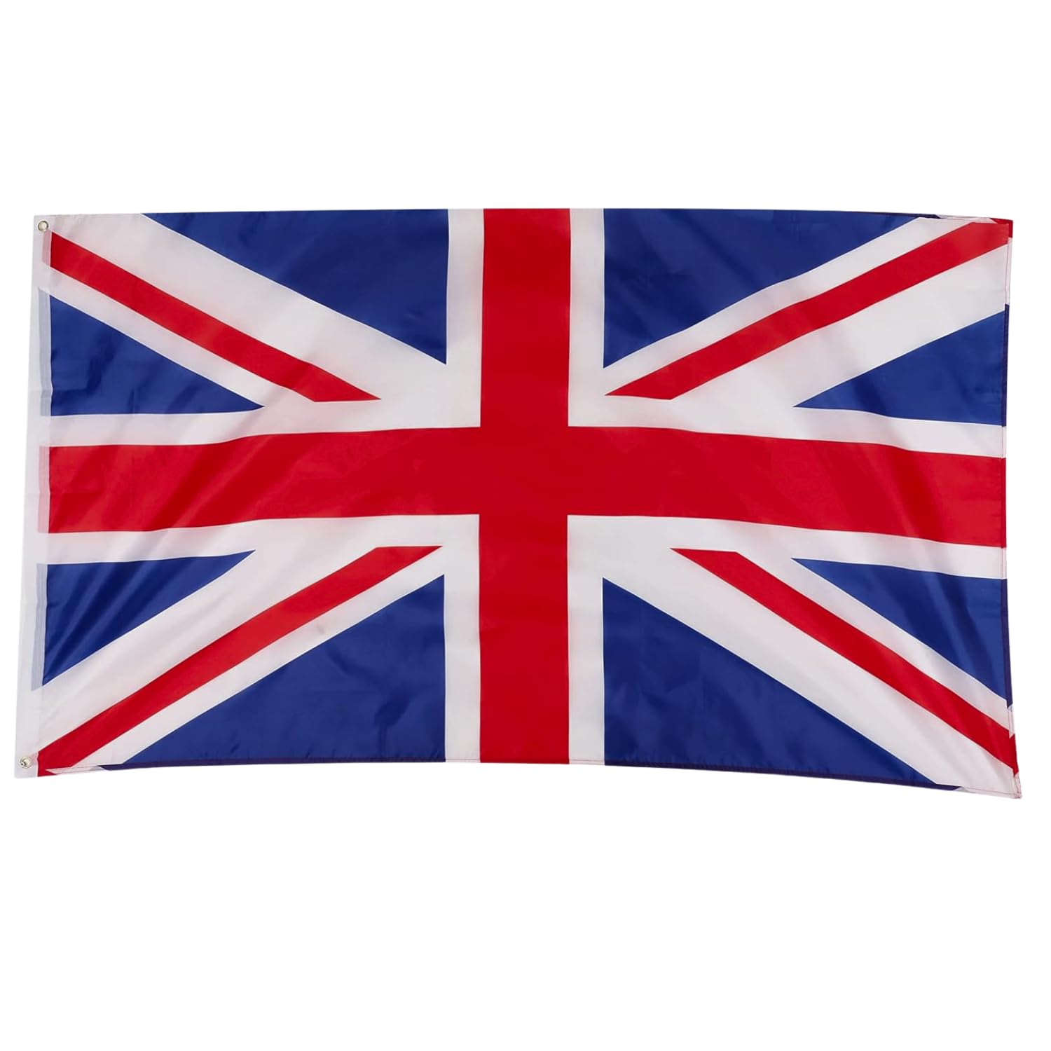 Union Jack flag on a white background