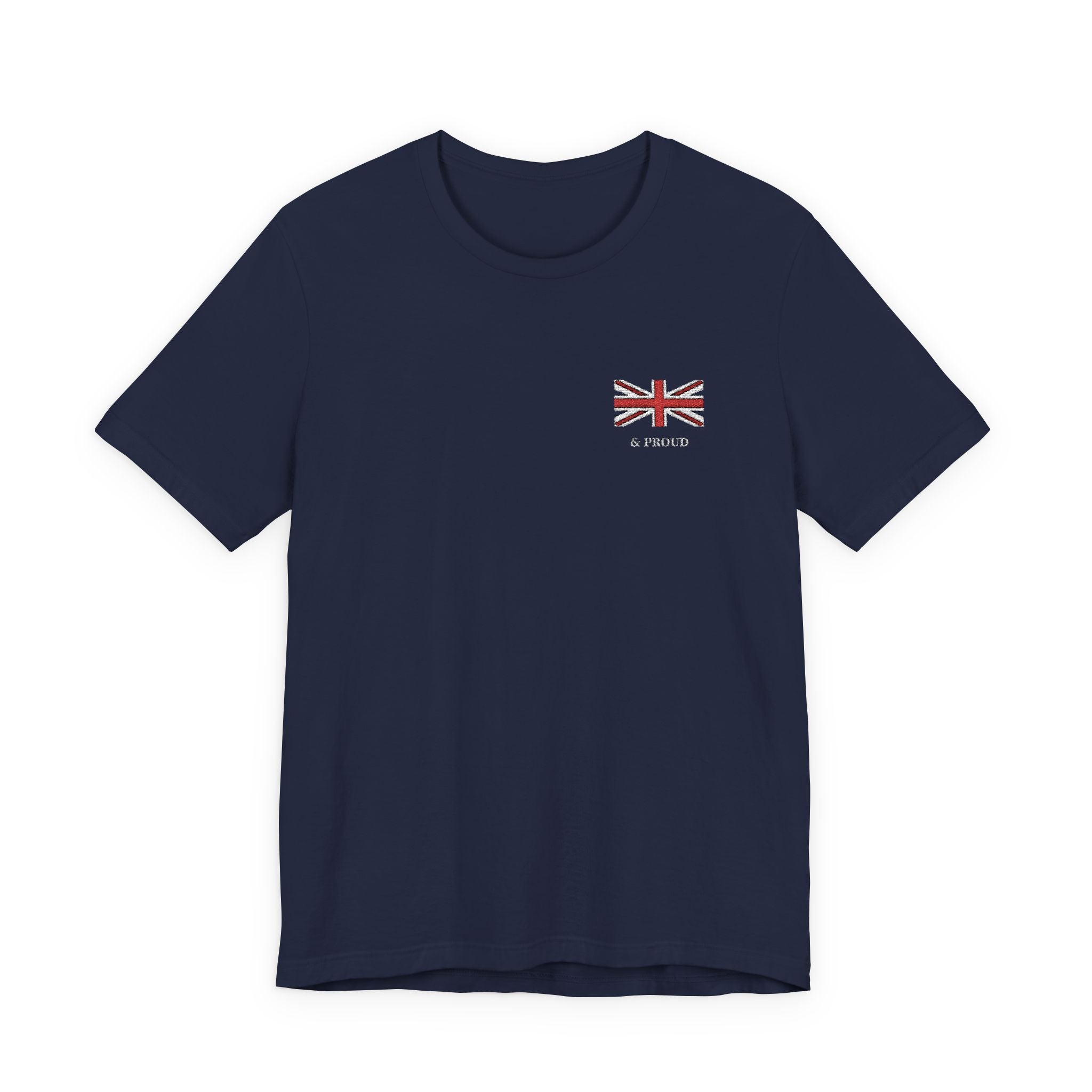Navy Blue British & Proud Flag Tshirt 