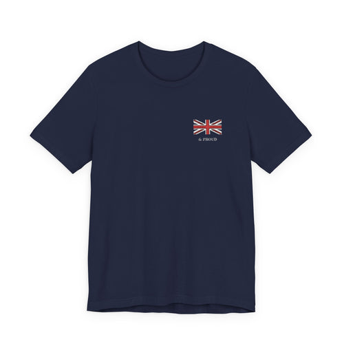 Navy Blue British & Proud Flag Tshirt 