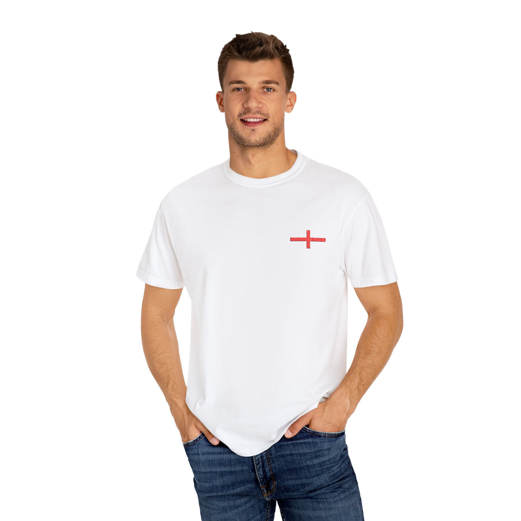 English Man Wearing English Flag Top